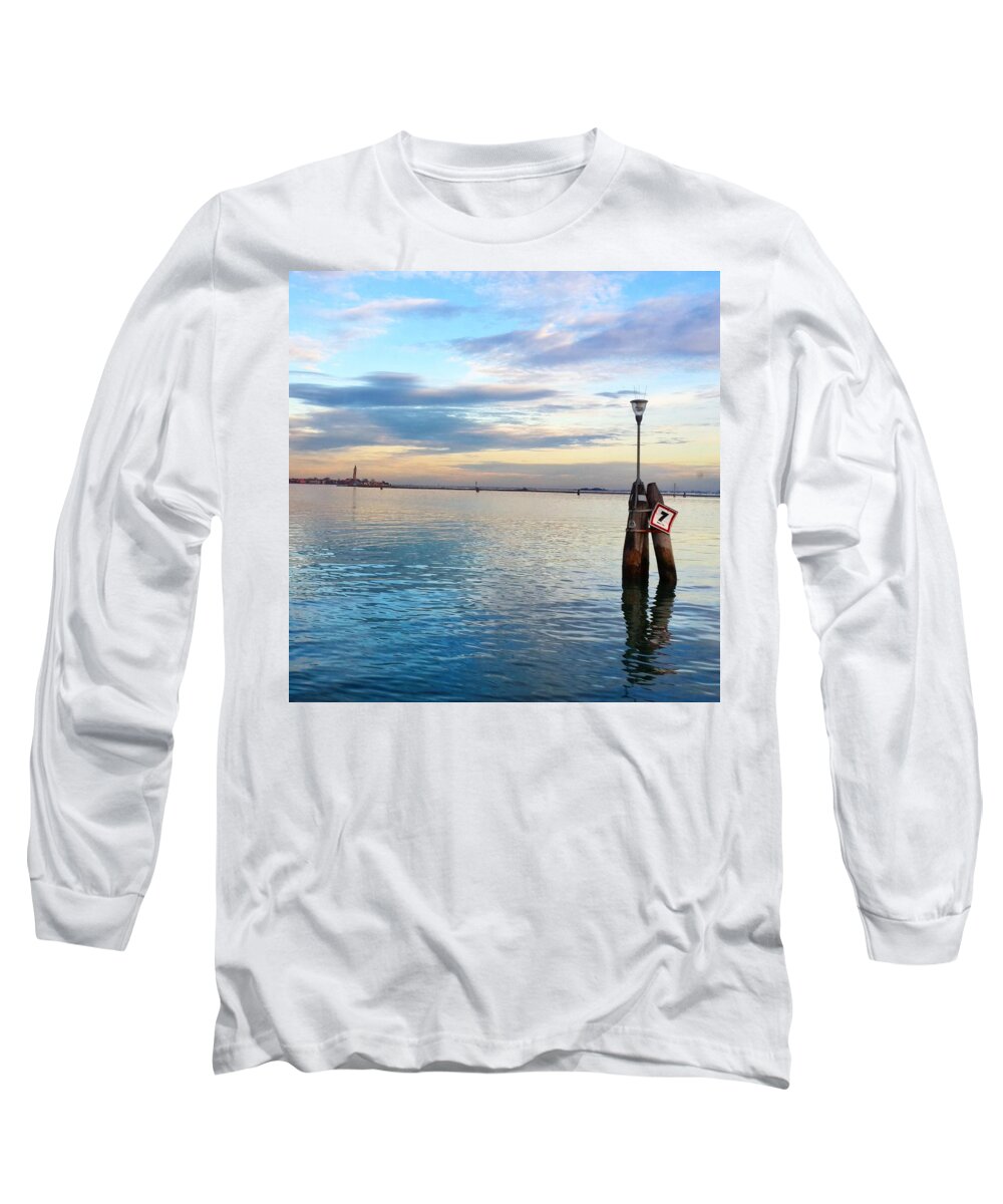 Venice Long Sleeve T-Shirt featuring the photograph Venice ocean by Lush Life Travel