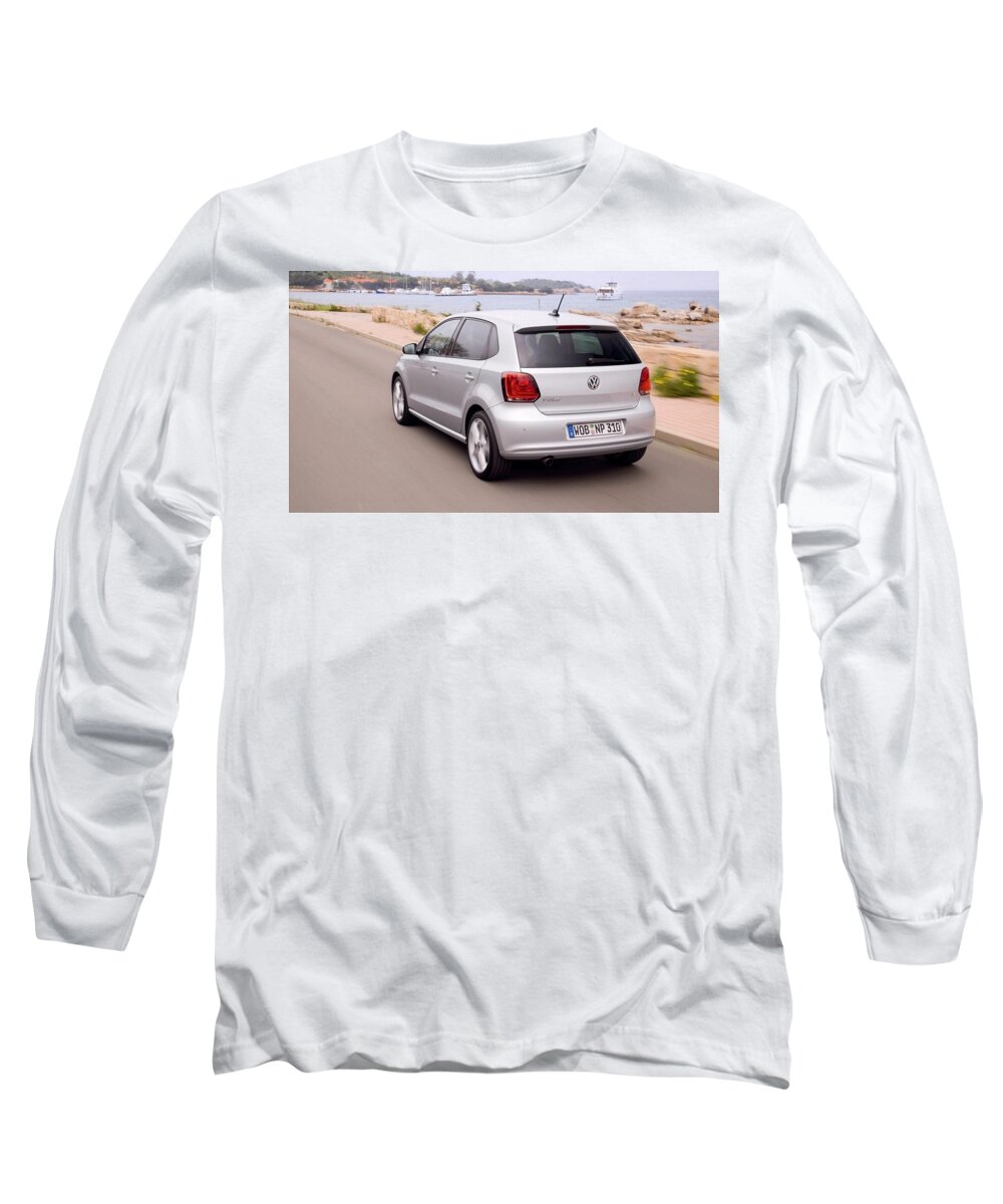 Volkswagen Polo Long Sleeve T-Shirt featuring the digital art Volkswagen Polo by Maye Loeser