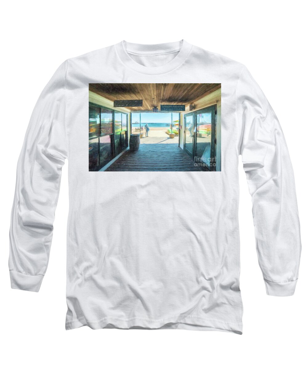 Provincetown Long Sleeve T-Shirt featuring the photograph Whaler's Wharf by Michael James