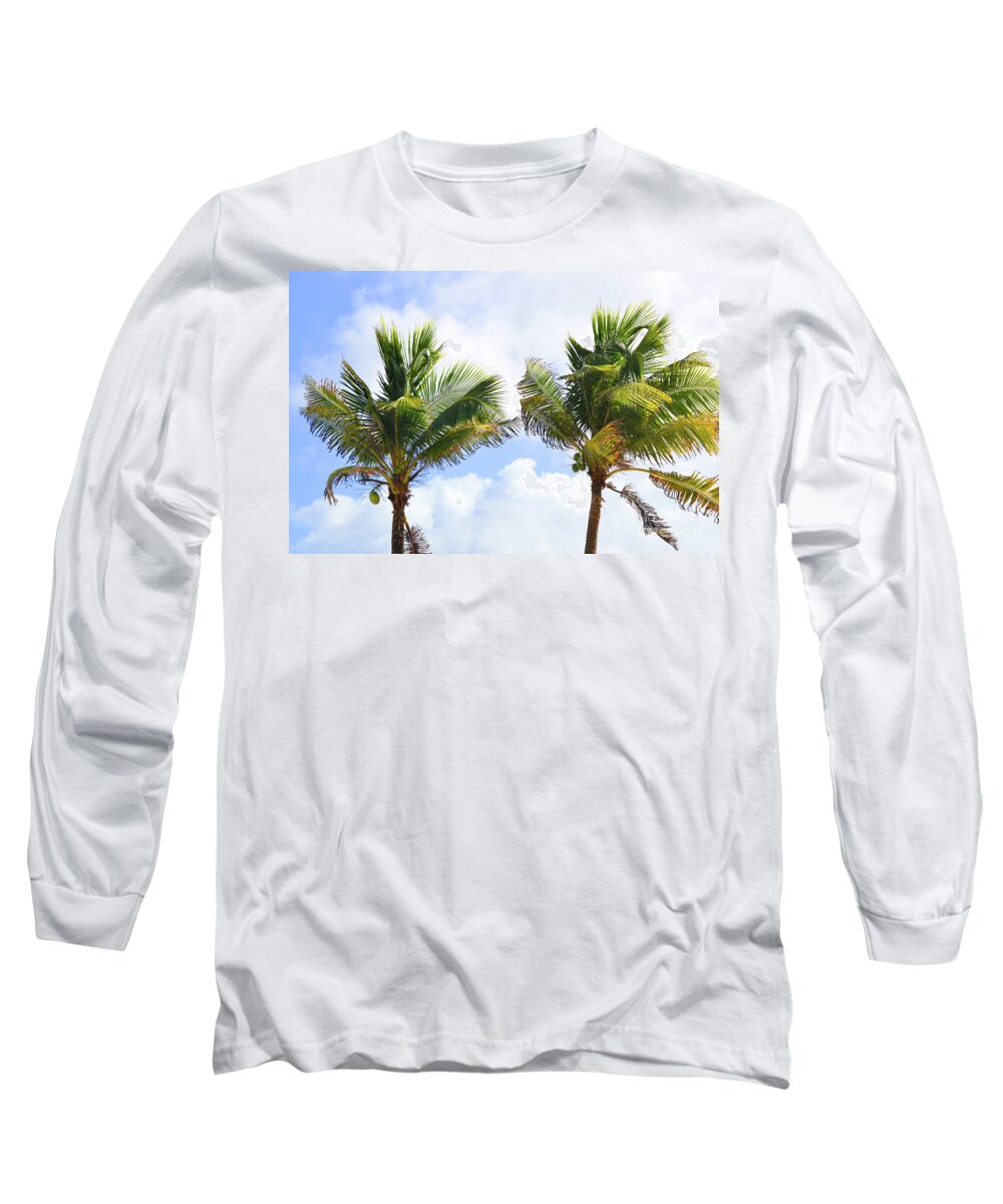 Robyn King Long Sleeve T-Shirt featuring the photograph Where The Coconuts Grow by Robyn King