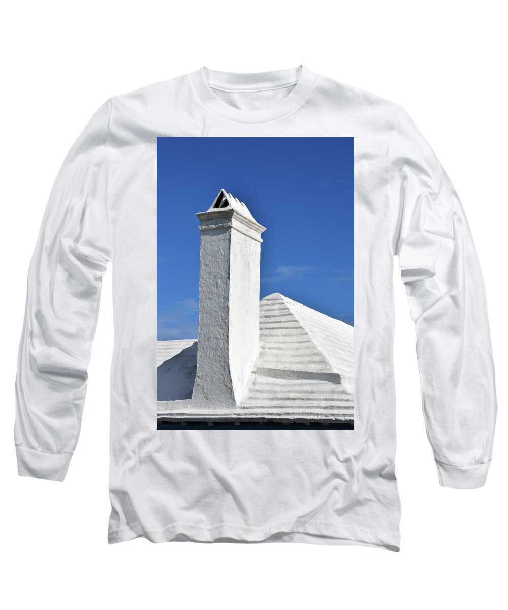 White Roof Long Sleeve T-Shirt featuring the photograph White Roof No. 6-1 by Sandy Taylor