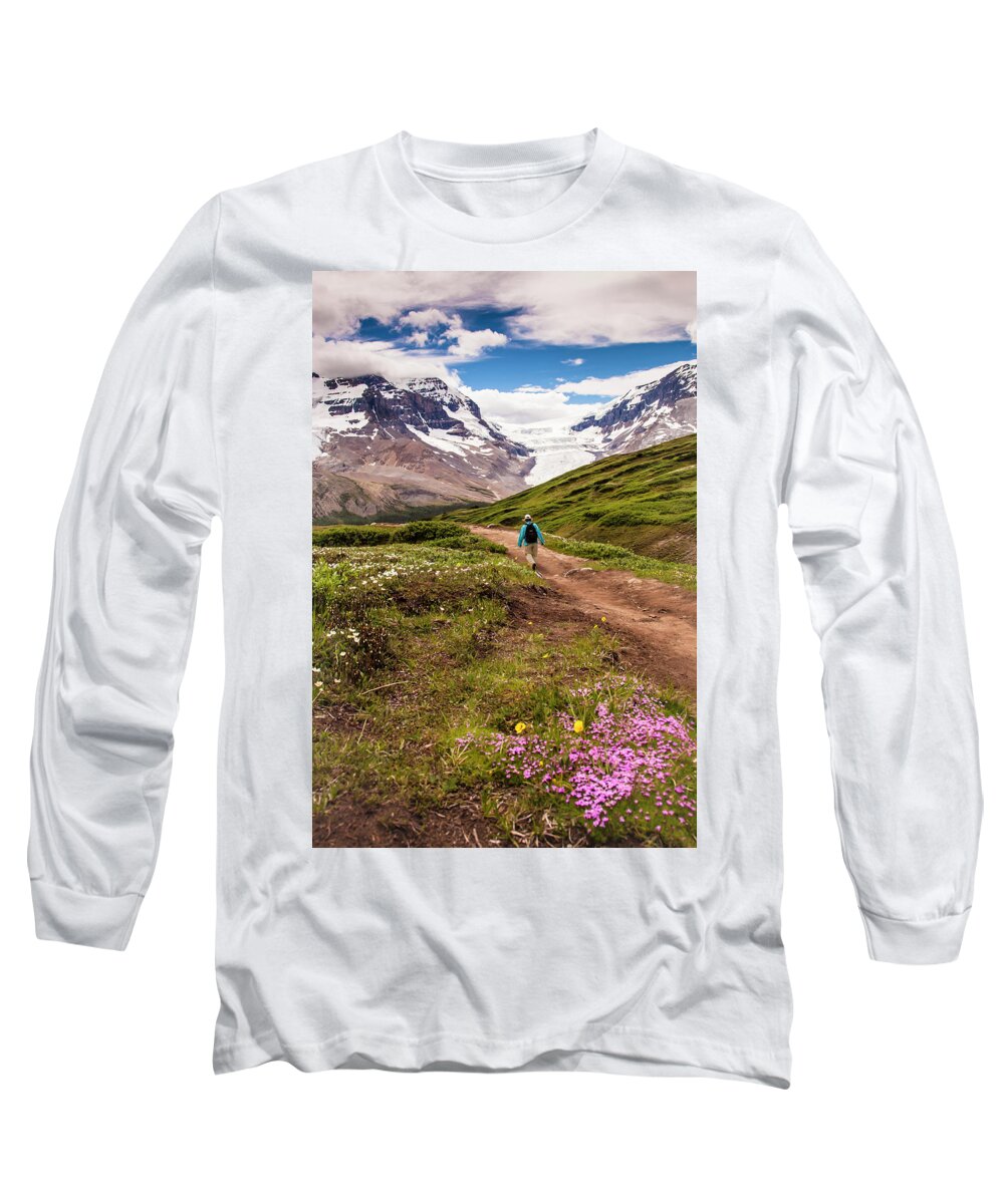 5dii Long Sleeve T-Shirt featuring the mixed media Wilcox Pass by Mark Mille