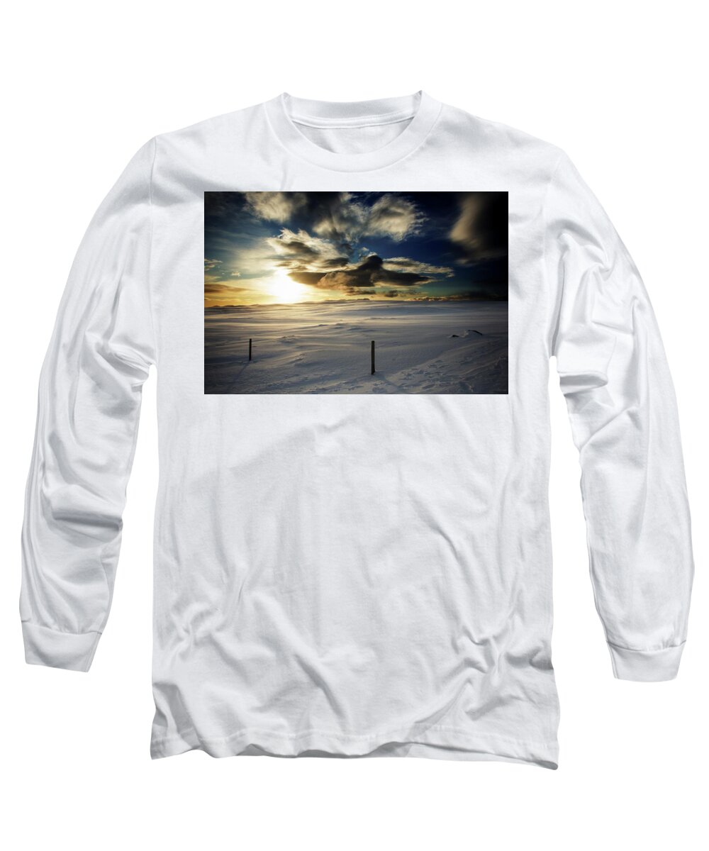 Sky Long Sleeve T-Shirt featuring the photograph Winter Sky by Robert Grac