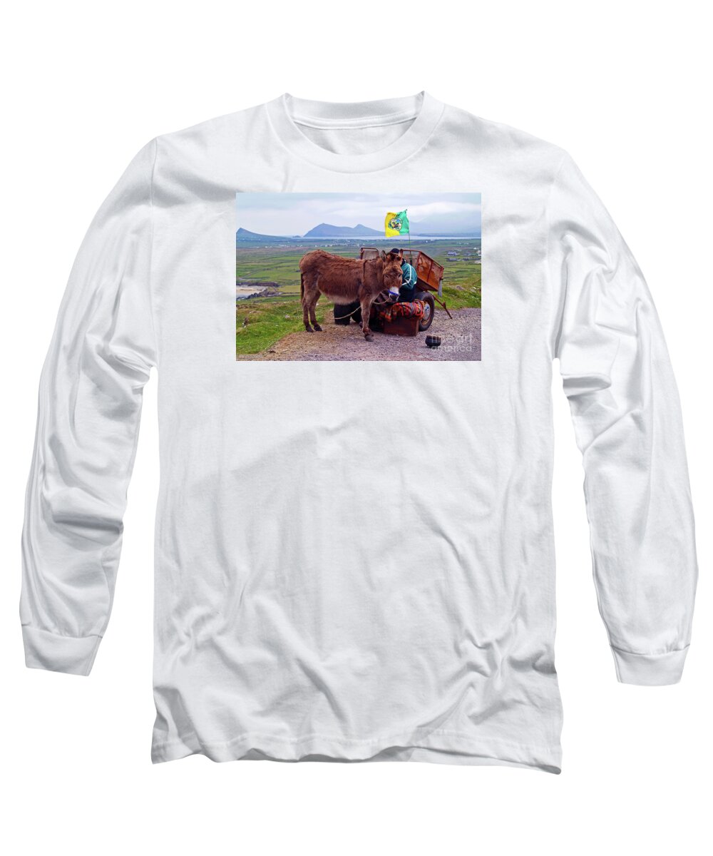 Fine Art Photography Long Sleeve T-Shirt featuring the photograph Would You Like a Ride in Ireland by Patricia Griffin Brett