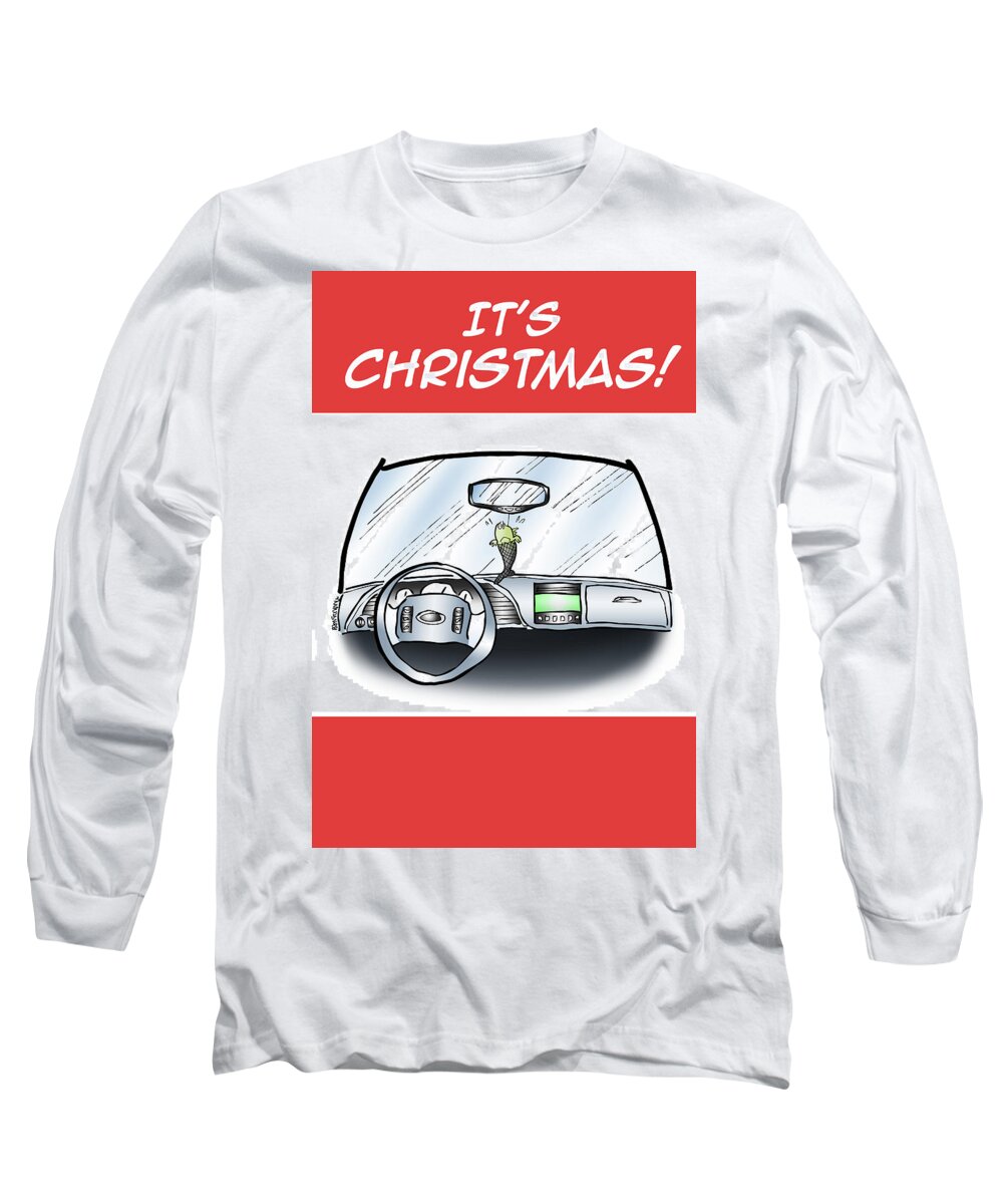 Christmas Long Sleeve T-Shirt featuring the digital art Hang Up Fishnet by Mark Armstrong
