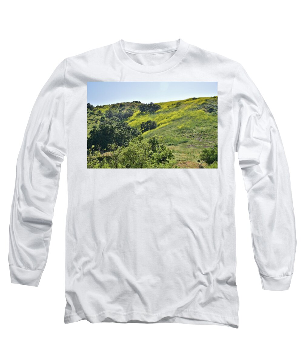 Linda Brody Long Sleeve T-Shirt featuring the photograph Yellow Mustard III by Linda Brody