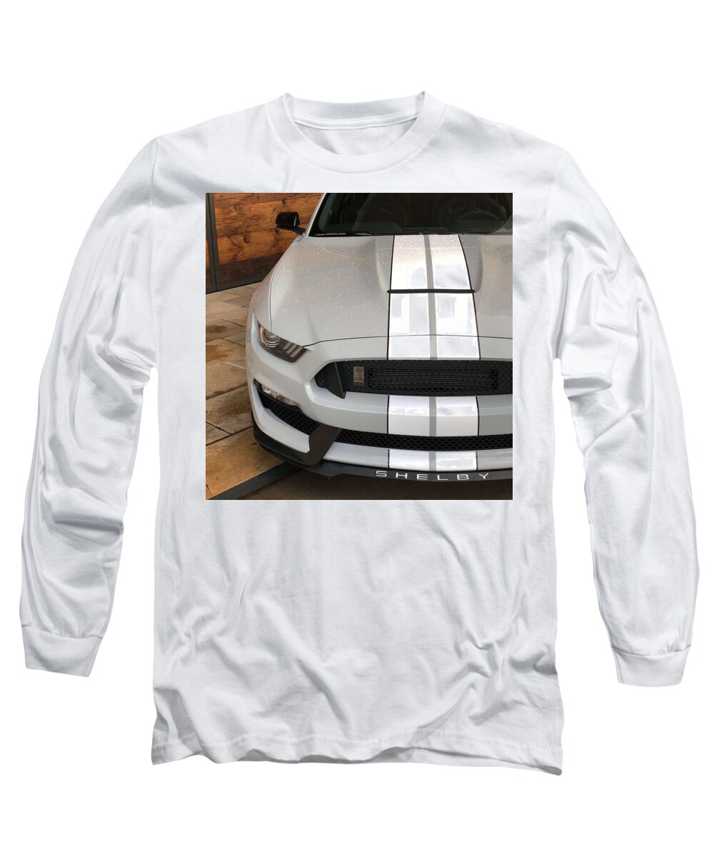 Car Mustang Gt350 Long Sleeve T-Shirt featuring the photograph Mustang GT350 #1 by Rocco Silvestri