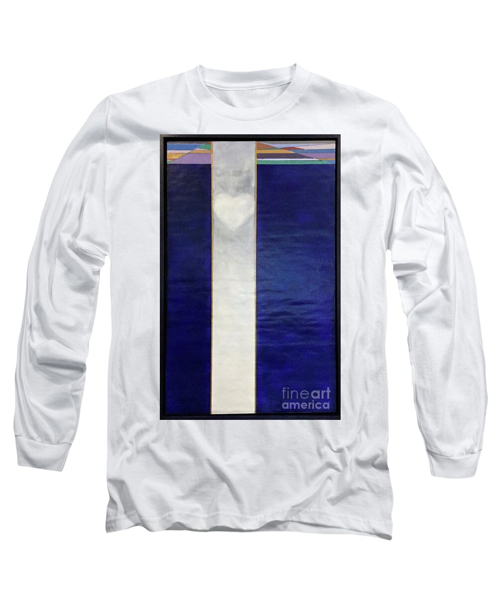  Long Sleeve T-Shirt featuring the painting Ascending Heart #2 by James Lanigan Thompson MFA