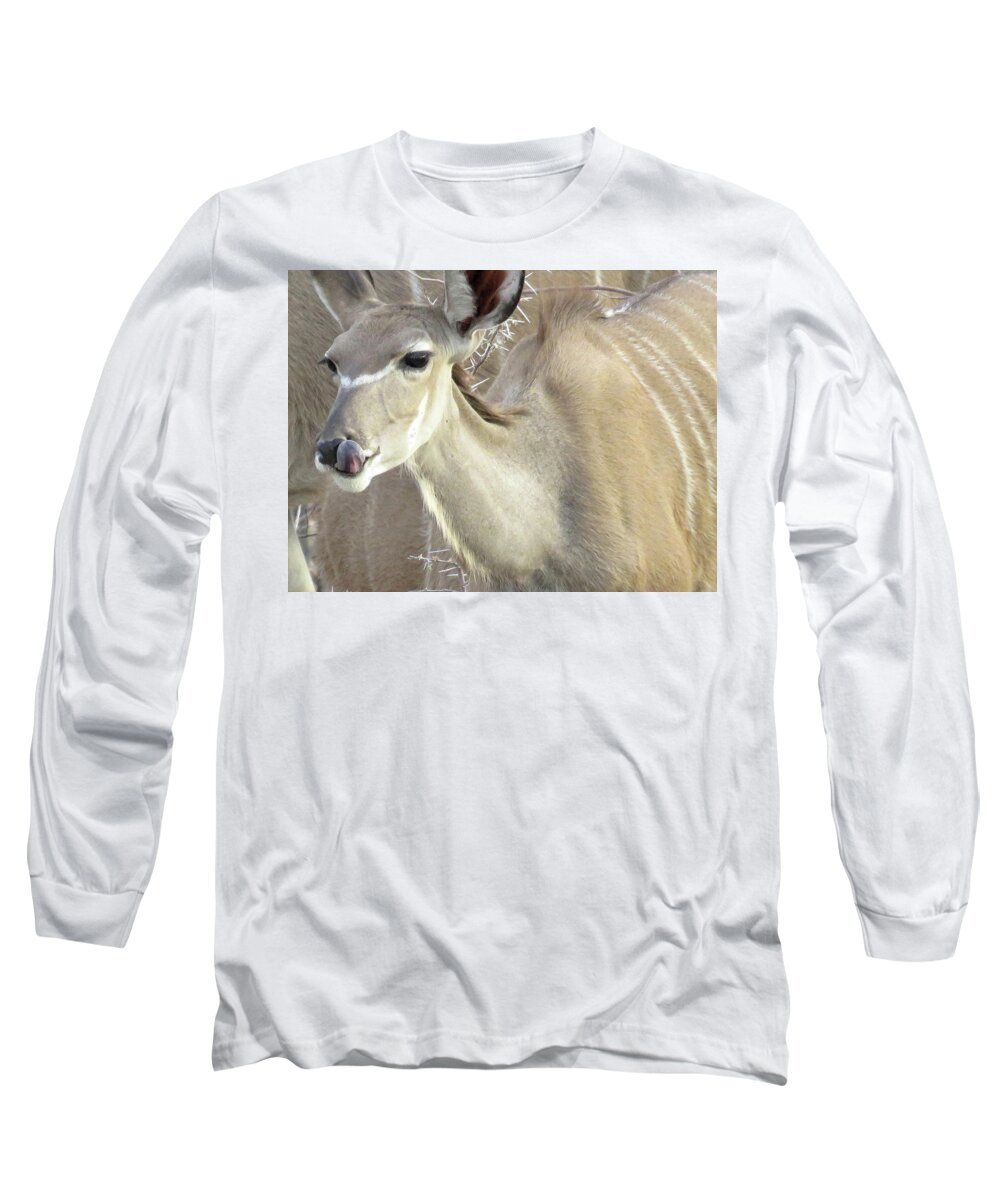 Africa Long Sleeve T-Shirt featuring the photograph 40 by Eric Pengelly