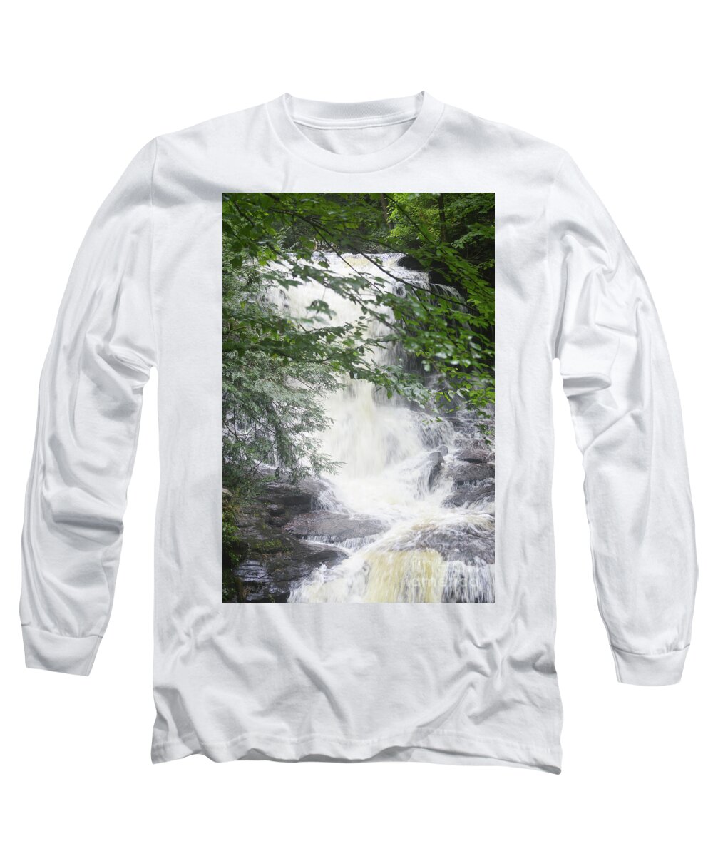 Awe Long Sleeve T-Shirt featuring the photograph A Magical Moment at Ricketts Glen by Aicy Karbstein