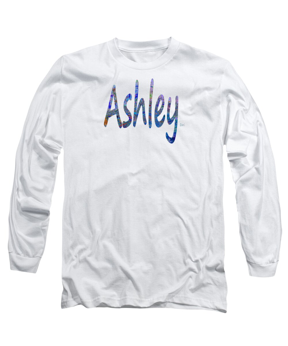 Ashley Long Sleeve T-Shirt featuring the digital art Ashley by Corinne Carroll