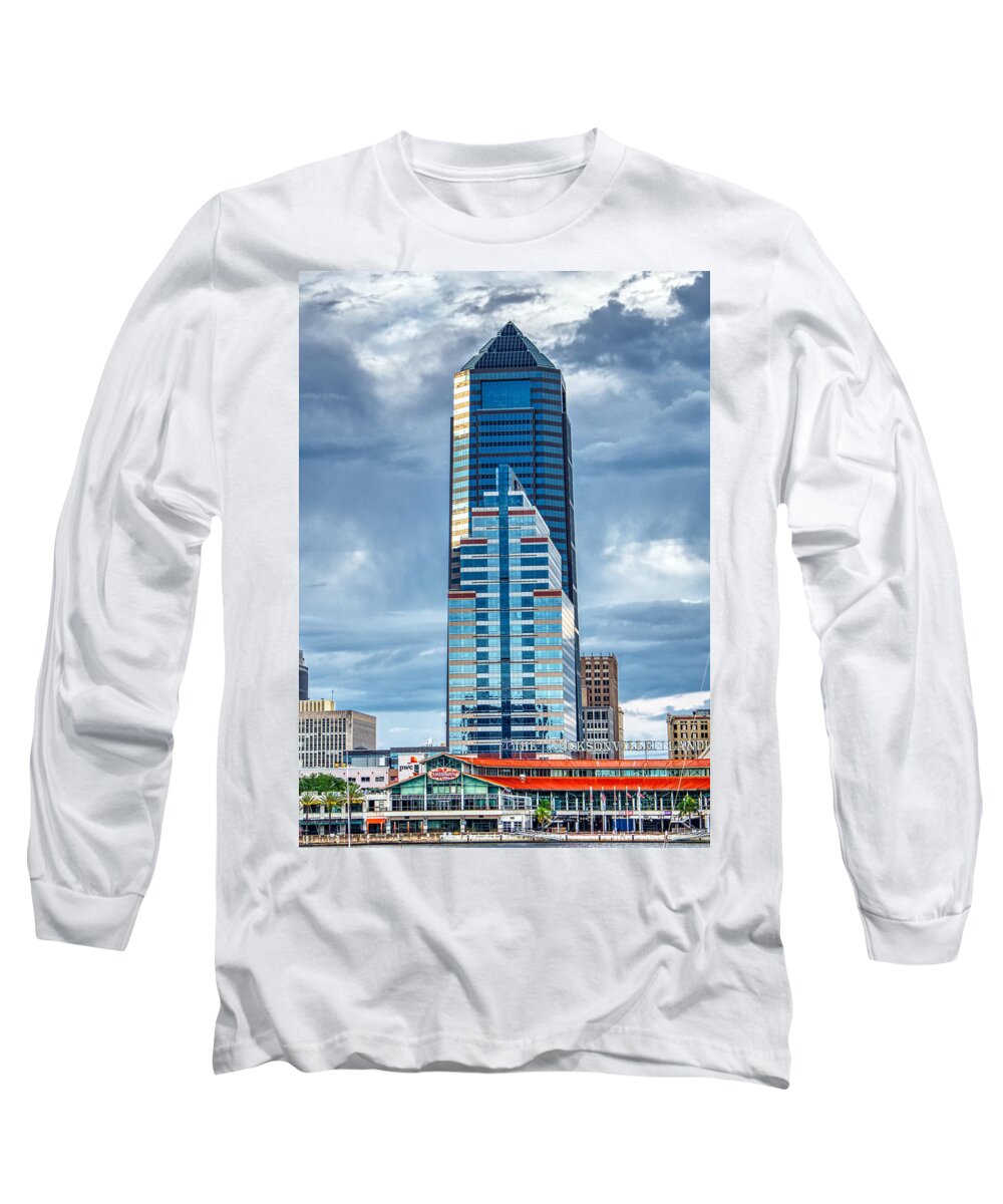 Boa Long Sleeve T-Shirt featuring the photograph Bank of America and Sun Trust Buildings by Farol Tomson