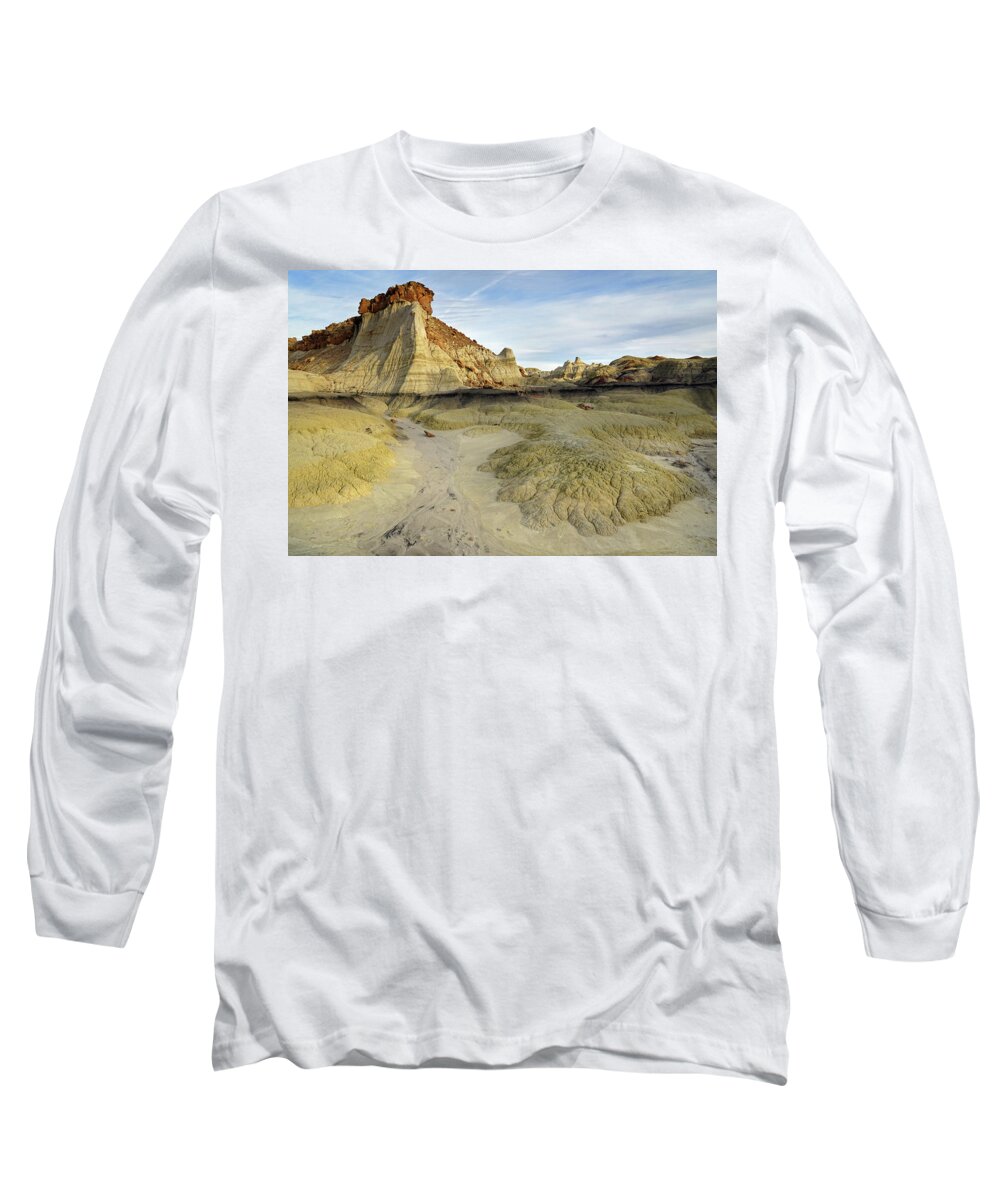 Bisti Long Sleeve T-Shirt featuring the photograph Bisti Hunter Wash 5 by JustJeffAz Photography