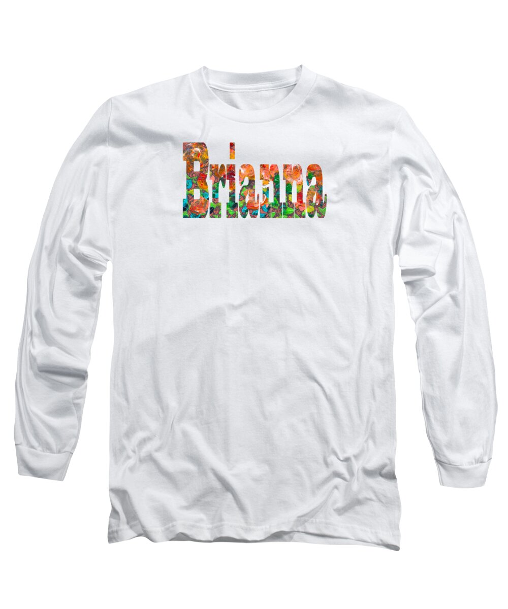 Brianna Long Sleeve T-Shirt featuring the digital art Brianna by Corinne Carroll