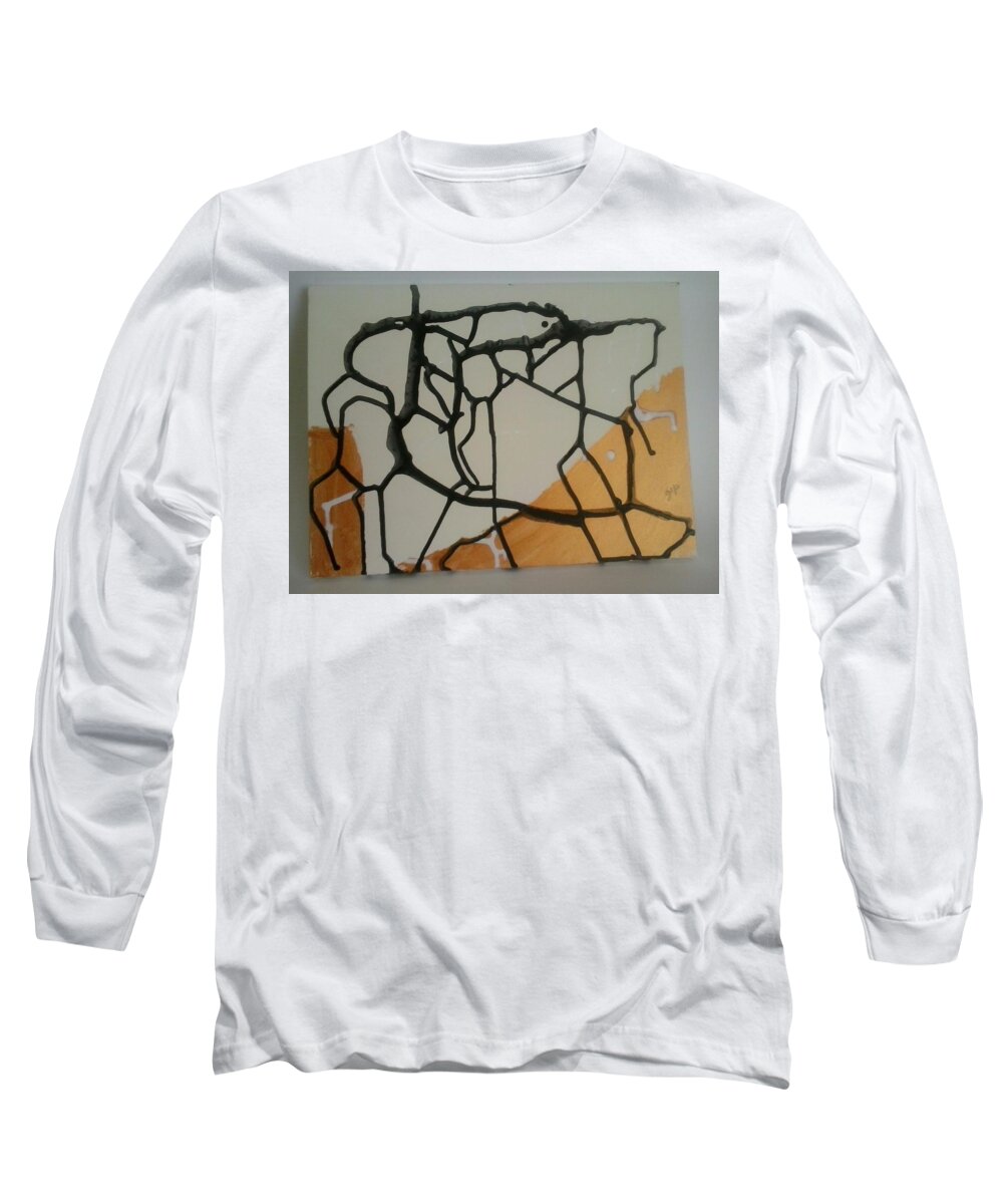  Long Sleeve T-Shirt featuring the painting Caos 23 by Giuseppe Monti