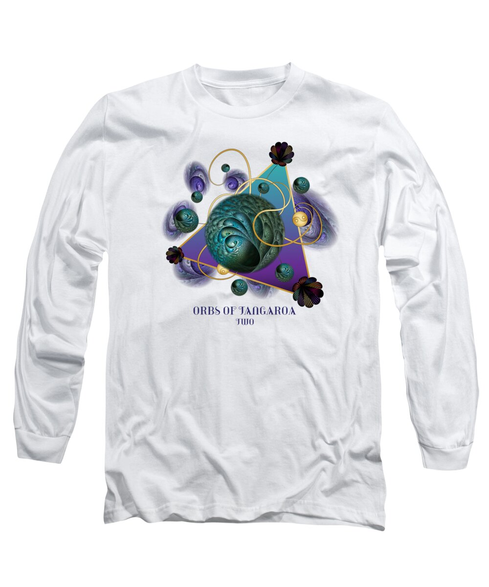 Mandala Long Sleeve T-Shirt featuring the digital art Circumplexical No 3740 by Alan Bennington