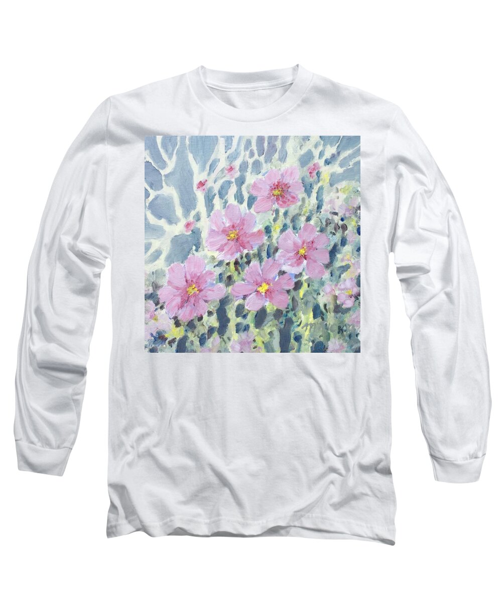 Framed Prints Long Sleeve T-Shirt featuring the painting Cosmos by Milly Tseng