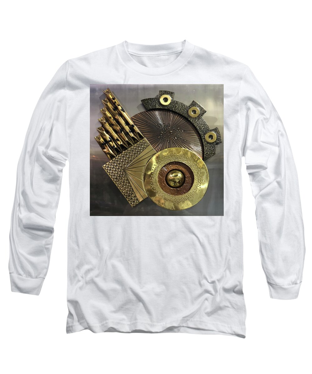 Brutalist Long Sleeve T-Shirt featuring the photograph Deus Ex Machina by Andrea Kollo