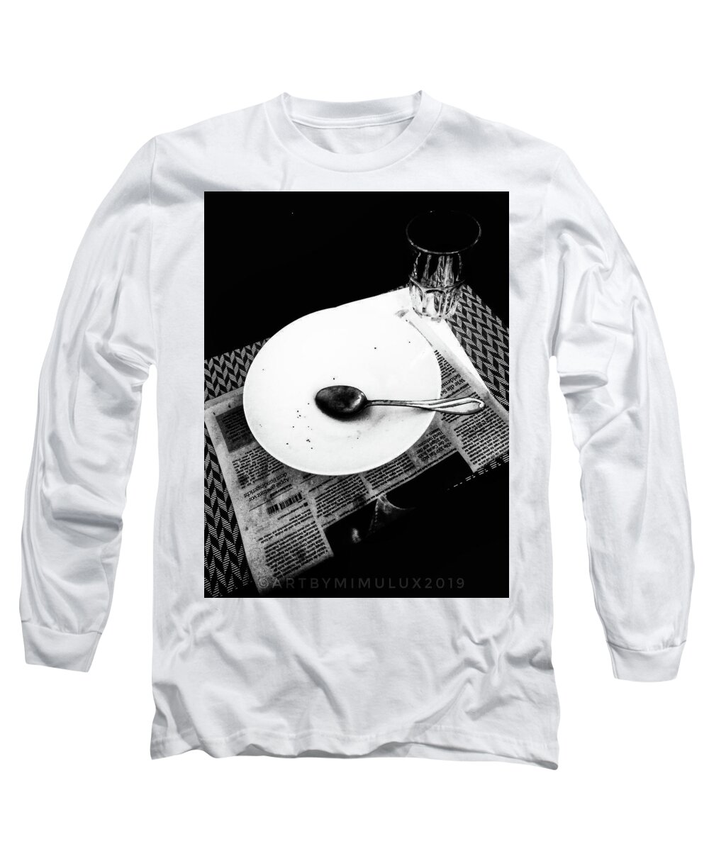 Dinner Long Sleeve T-Shirt featuring the photograph Dinner for One by Mimulux Patricia No