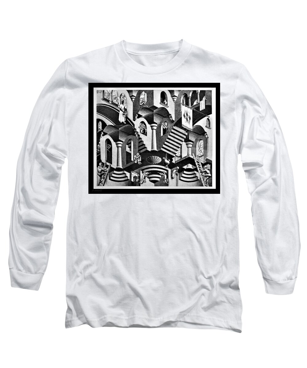 Maurits Cornelis Escher Long Sleeve T-Shirt featuring the photograph Escher 135 by Rob Hans