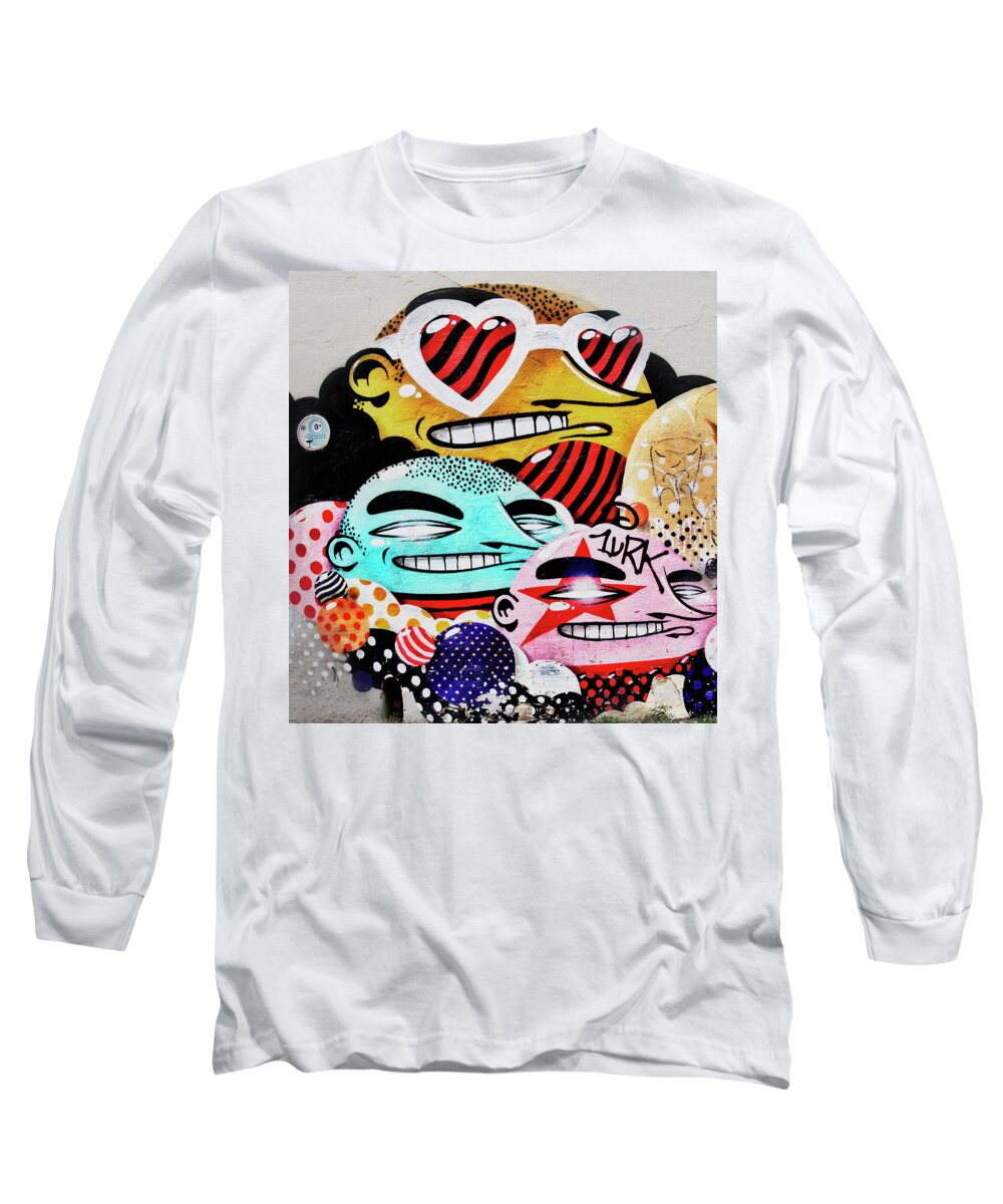 Giggling Long Sleeve T-Shirt featuring the photograph Giggling by Micah Offman