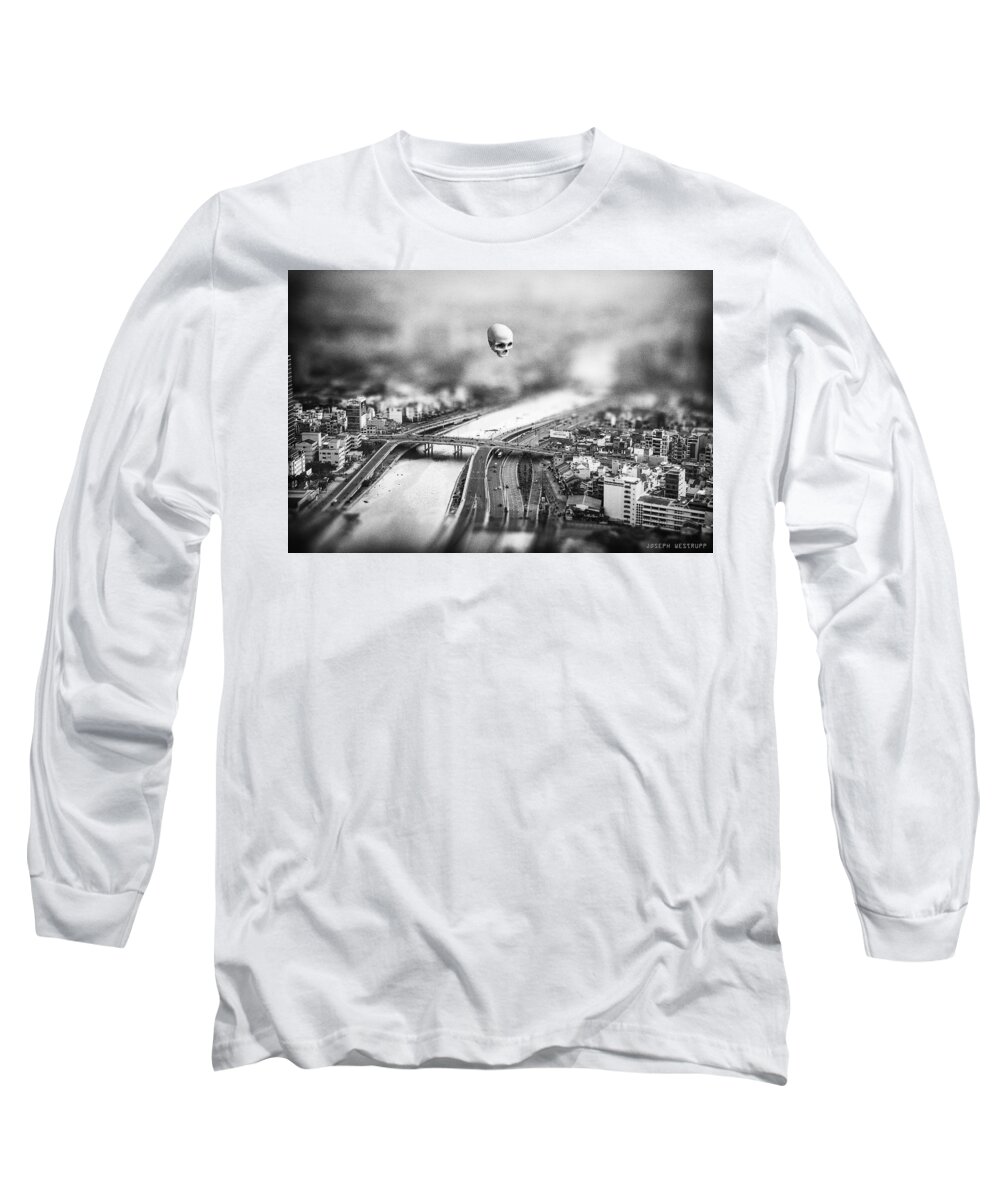 Skull Long Sleeve T-Shirt featuring the digital art Godseye 2 by Joseph Westrupp