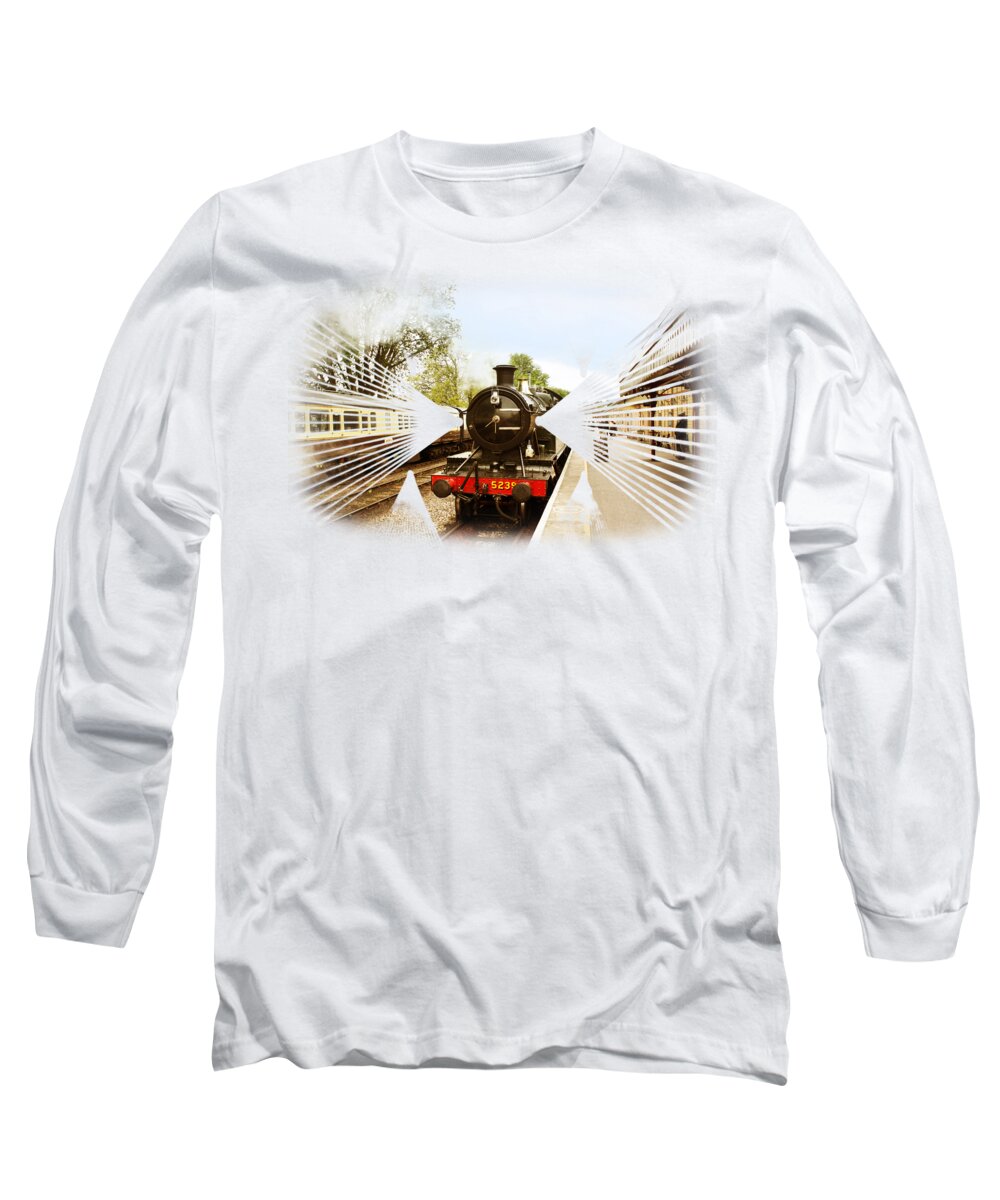 T-shirt Long Sleeve T-Shirt featuring the photograph Goliath The Engine and Anna on Transparent background by Terri Waters