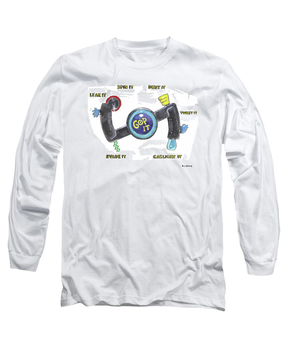 Captionless Long Sleeve T-Shirt featuring the painting Gop It by Brendan Loper