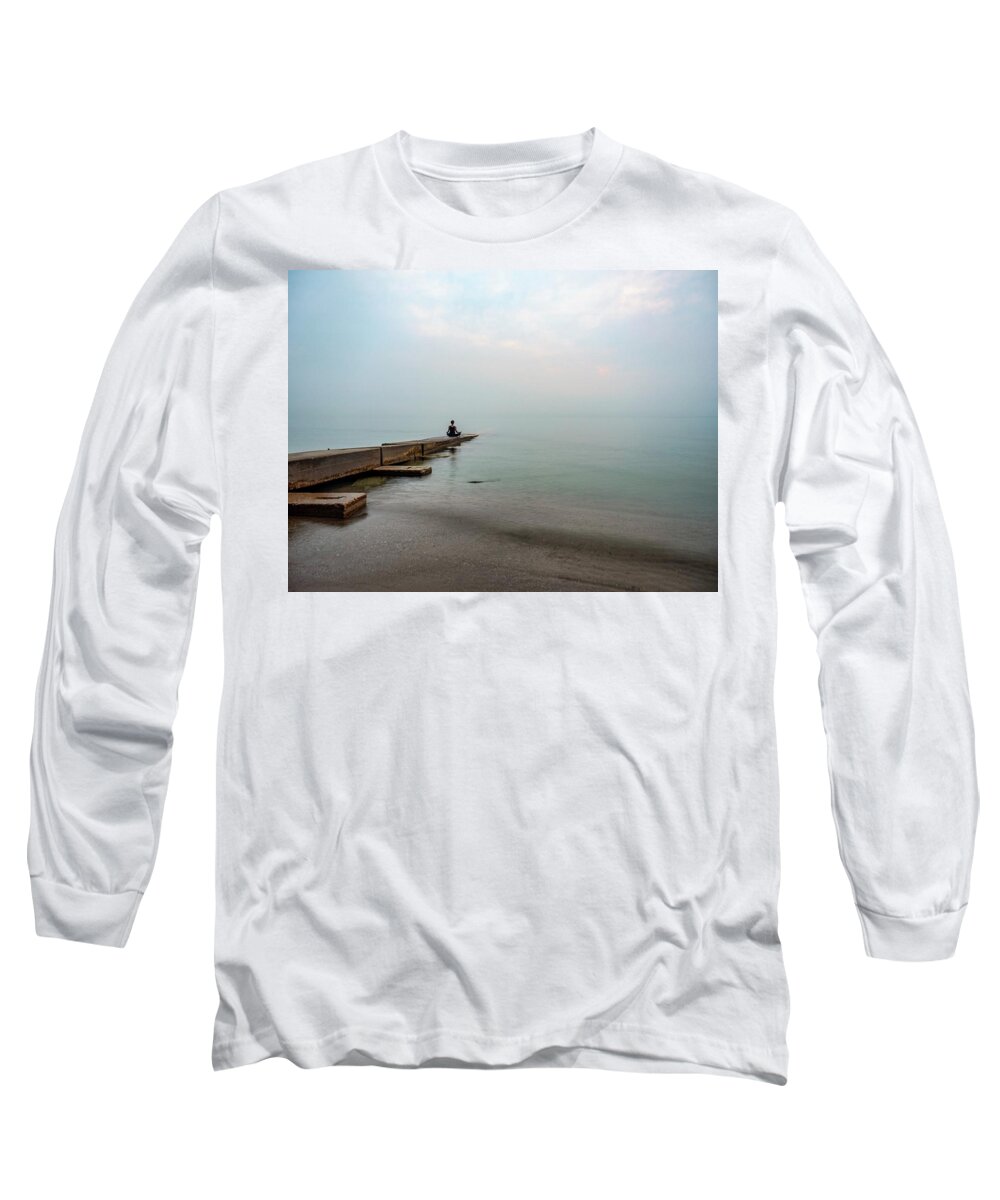 Serenity Long Sleeve T-Shirt featuring the photograph Greet the morning by Kristine Hinrichs