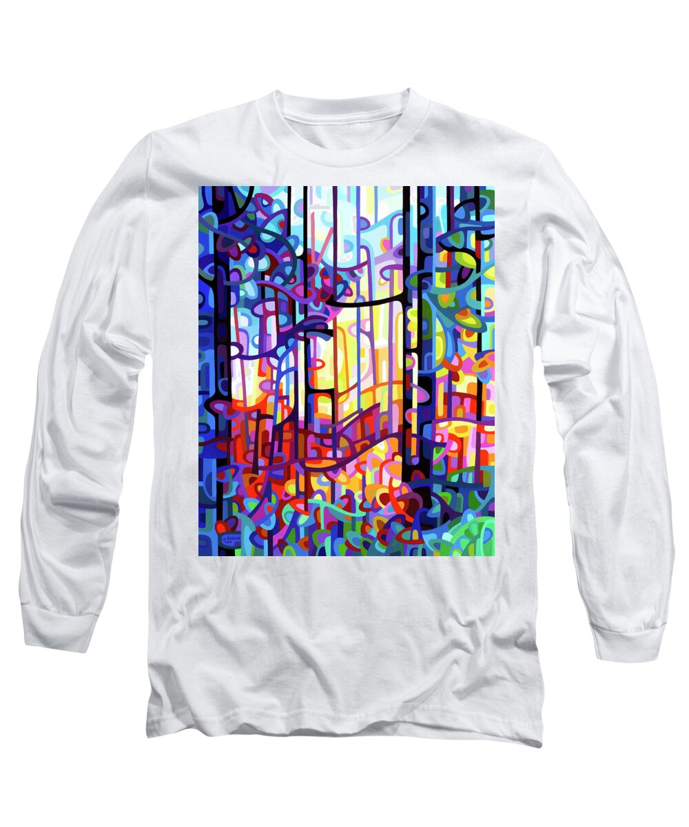 Summer Long Sleeve T-Shirt featuring the painting Heart of GOld by Mandy Budan