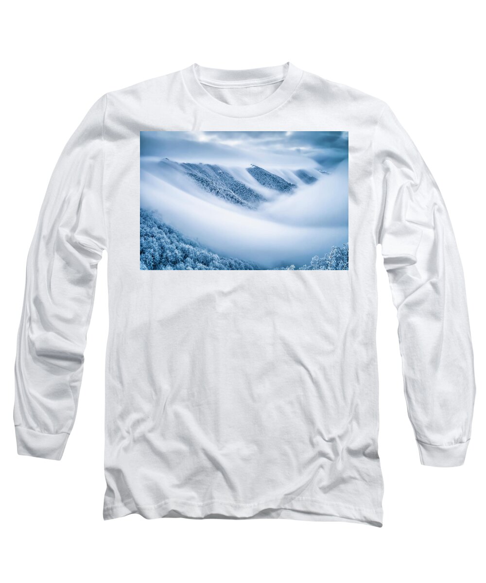 Balkan Mountains Long Sleeve T-Shirt featuring the photograph Kingdom Of the Mists by Evgeni Dinev