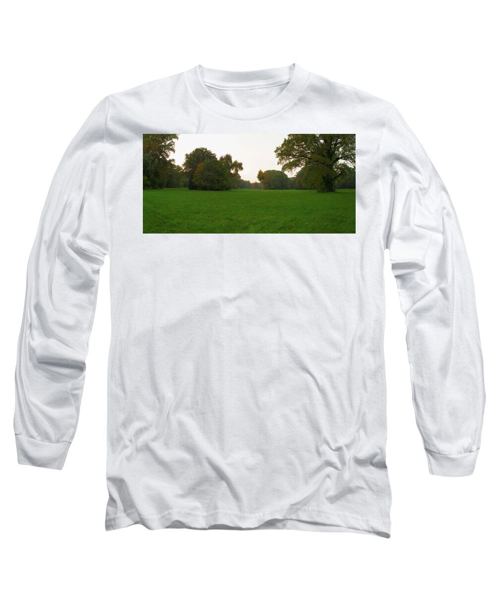 Landscape Park Long Sleeve T-Shirt featuring the photograph Late afternoon in the park by Sun Travels