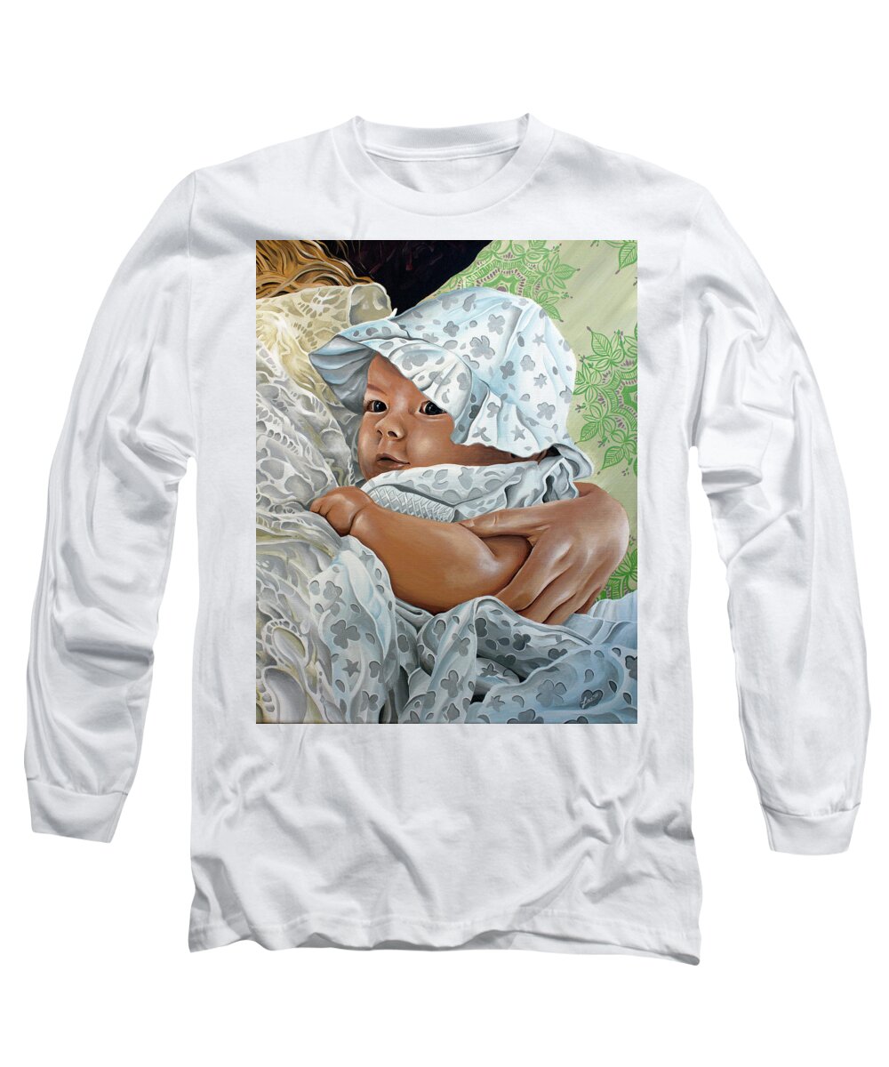  Long Sleeve T-Shirt featuring the painting Layla by William Love