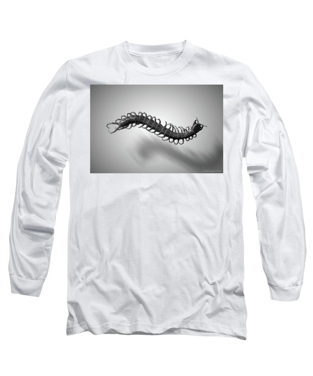 Centipede Long Sleeve T-Shirt featuring the photograph Leg Storm by Joseph Westrupp