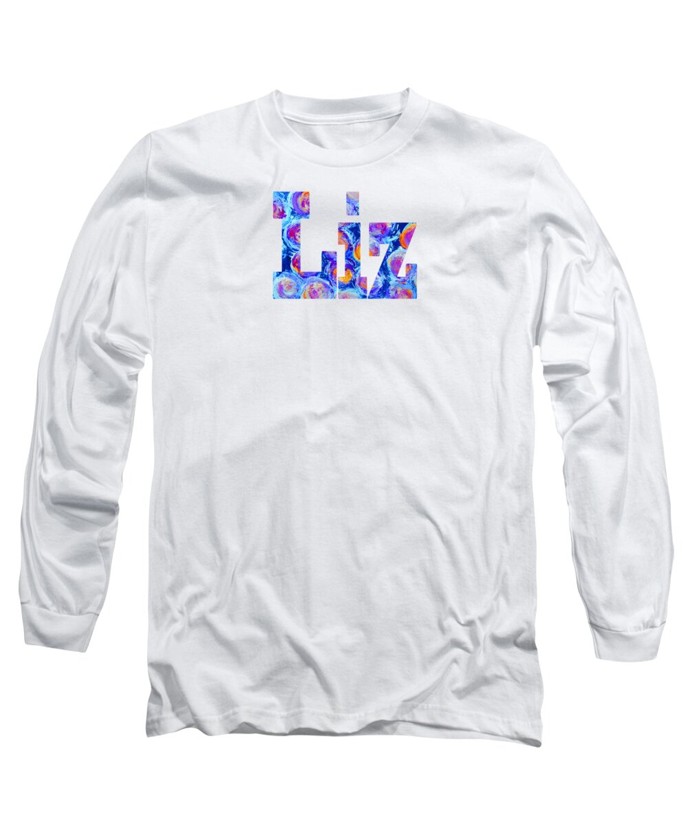 Liz Long Sleeve T-Shirt featuring the digital art Liz by Corinne Carroll