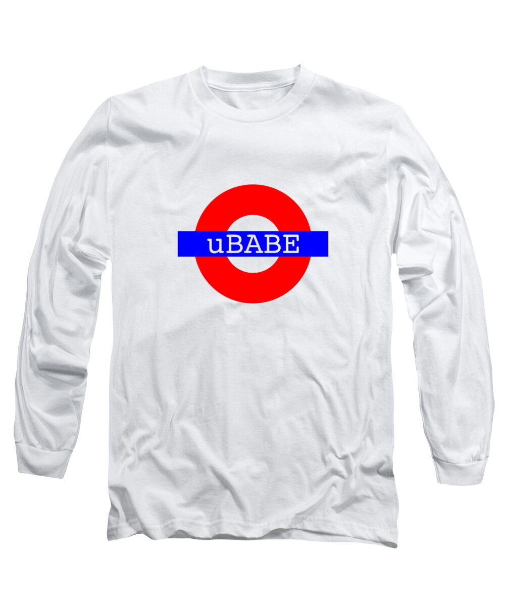 Ubabe Tube Style Long Sleeve T-Shirt featuring the digital art London Style by Ubabe Style