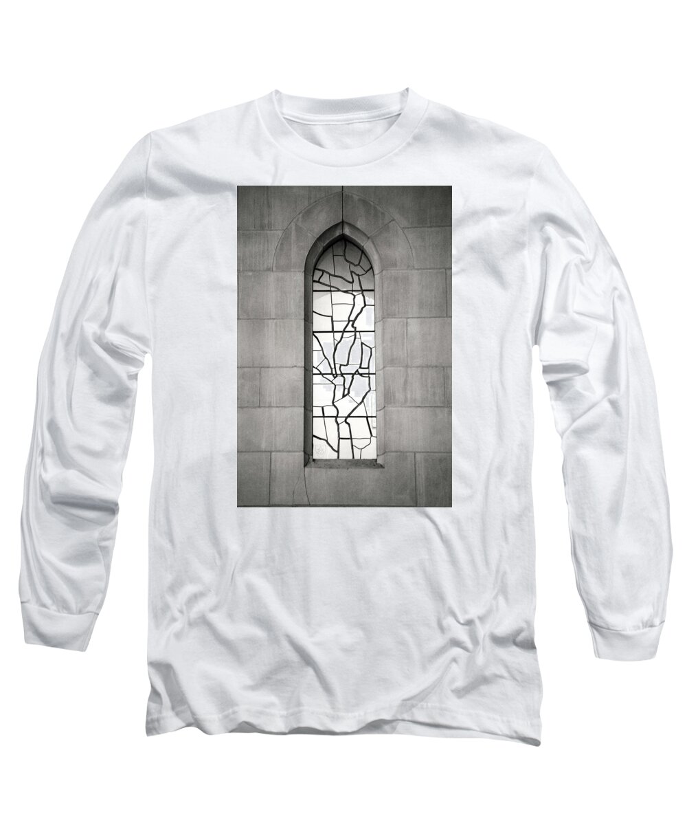 Window Long Sleeve T-Shirt featuring the photograph Lone Cathedral Window by Don Johnson