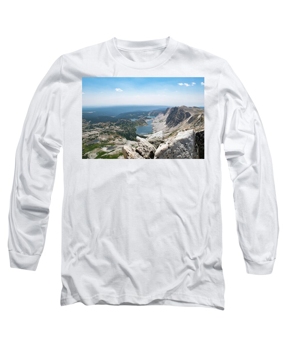 Mountain Long Sleeve T-Shirt featuring the photograph Medicine Bow Peak by Nicole Lloyd