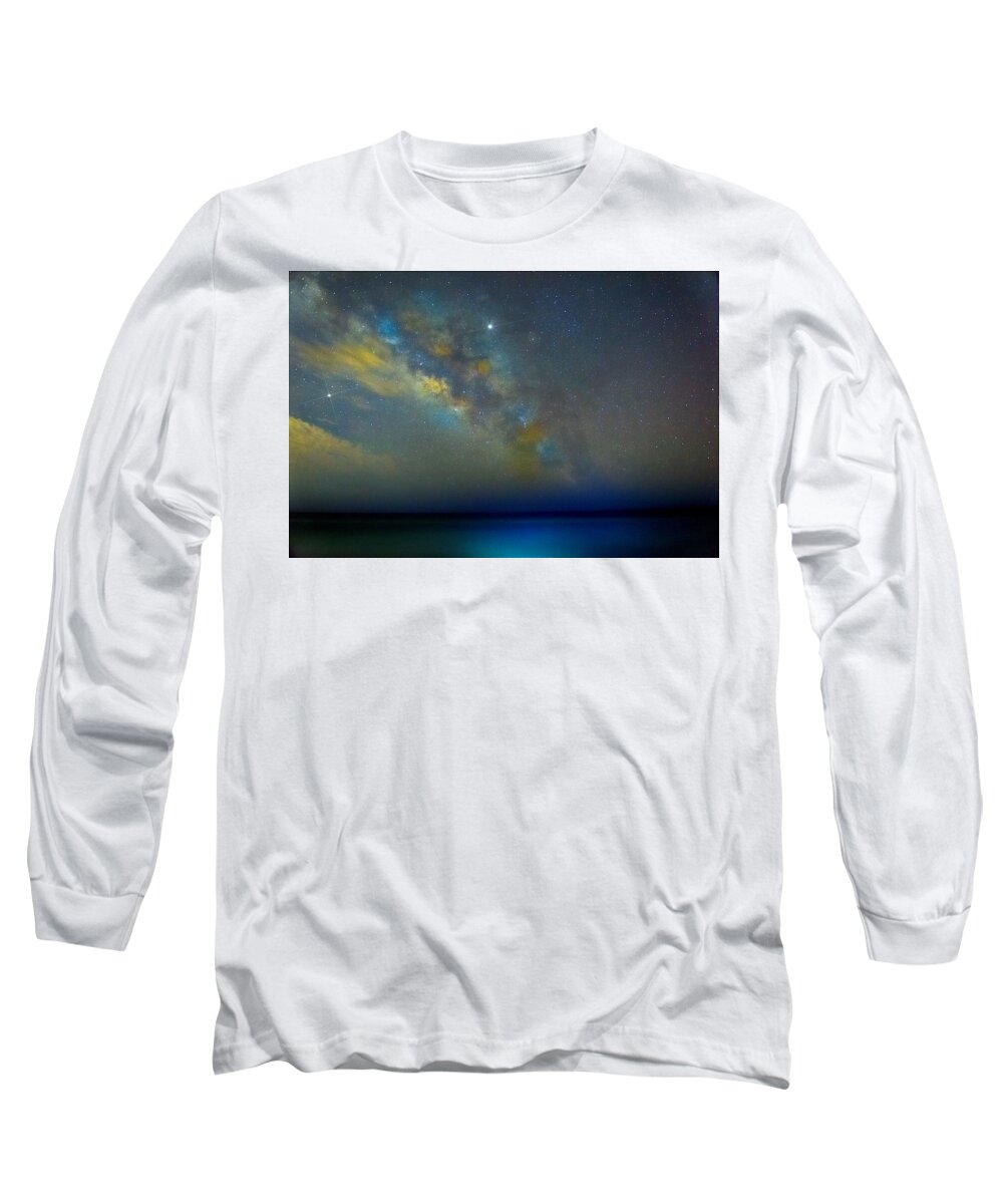 Florida Long Sleeve T-Shirt featuring the photograph Milky Way by Richard Gehlbach