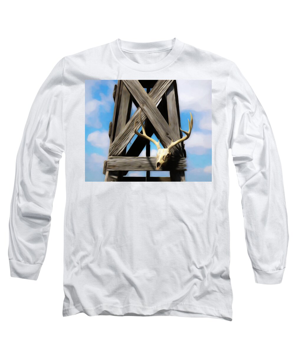 Kansas Long Sleeve T-Shirt featuring the photograph Mule Deer 001 by Rob Graham