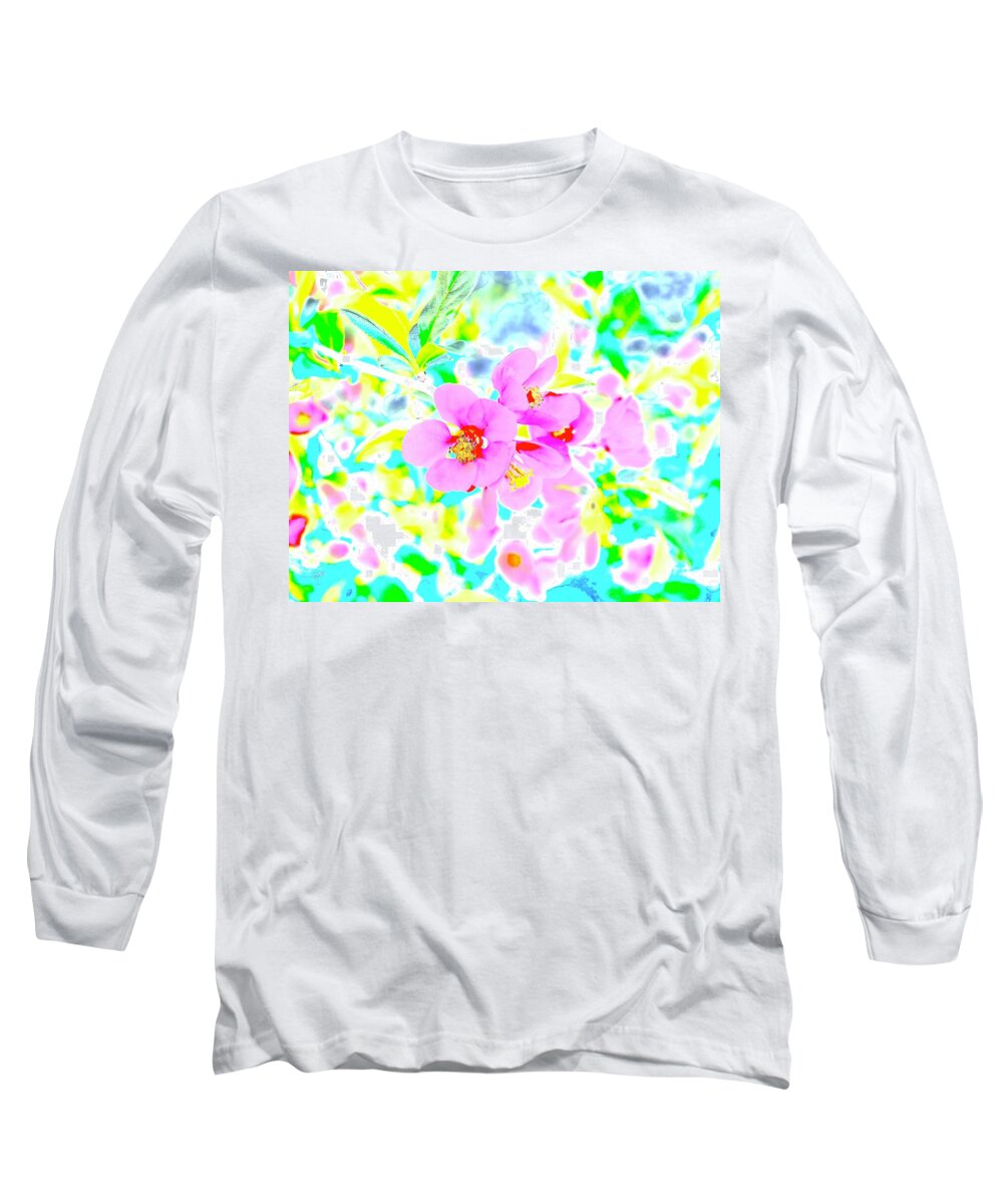 Abstract Long Sleeve T-Shirt featuring the photograph Nature Is Abstract 1 by Alida M Haslett