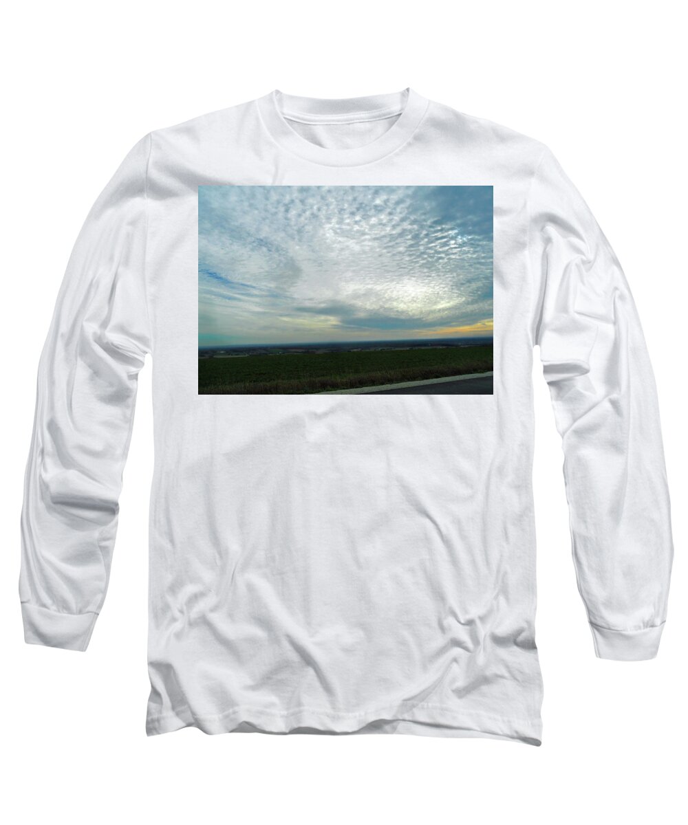 Never Coming Down Long Sleeve T-Shirt featuring the photograph Never Coming Down by Cyryn Fyrcyd