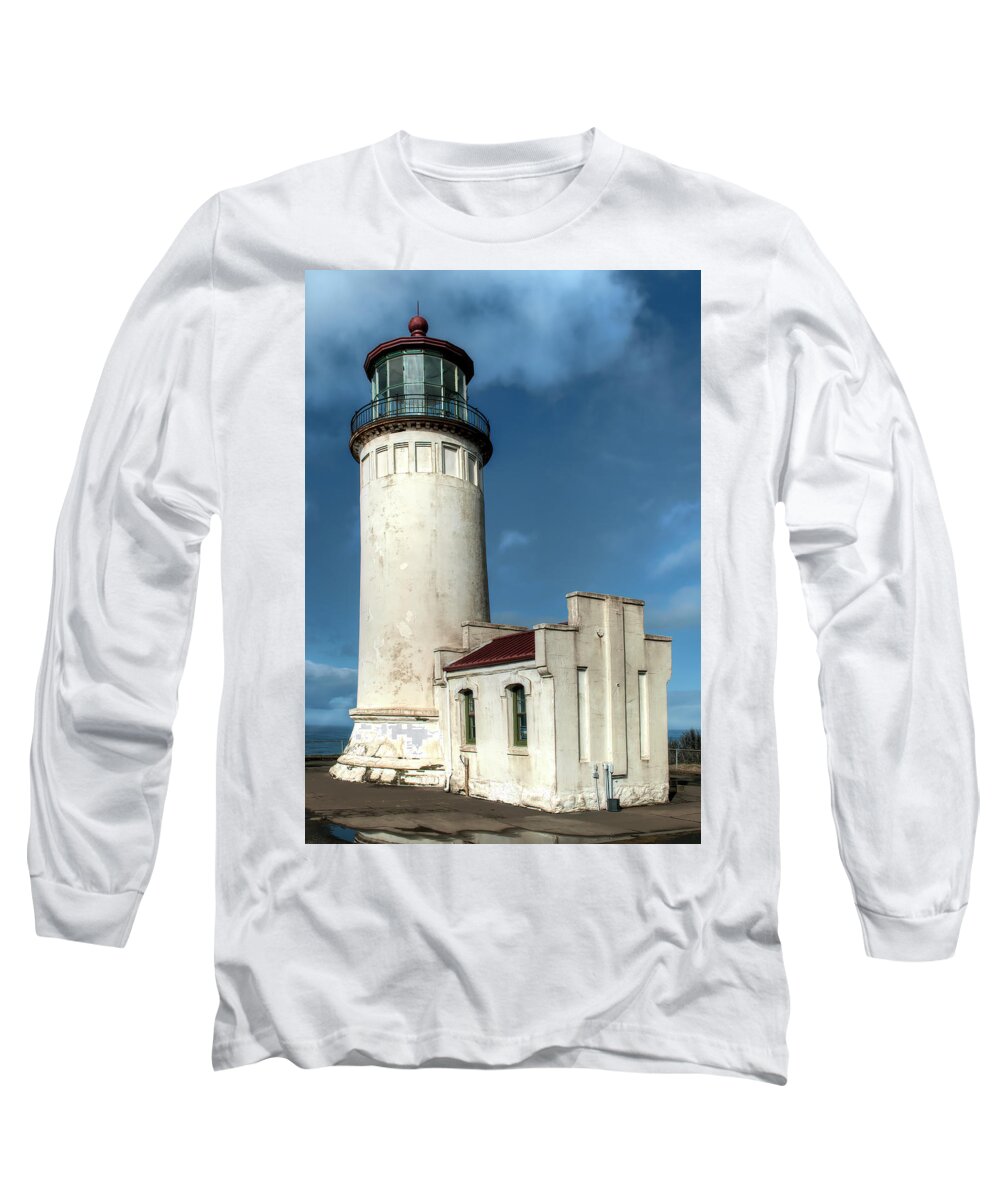 Fine Art Long Sleeve T-Shirt featuring the photograph North Head Lighthouse, Fine Art Photograph by Greg Sigrist