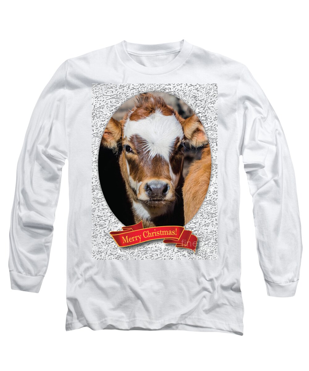 Christmas Card Long Sleeve T-Shirt featuring the photograph Patches Christmas by Cheryl McClure