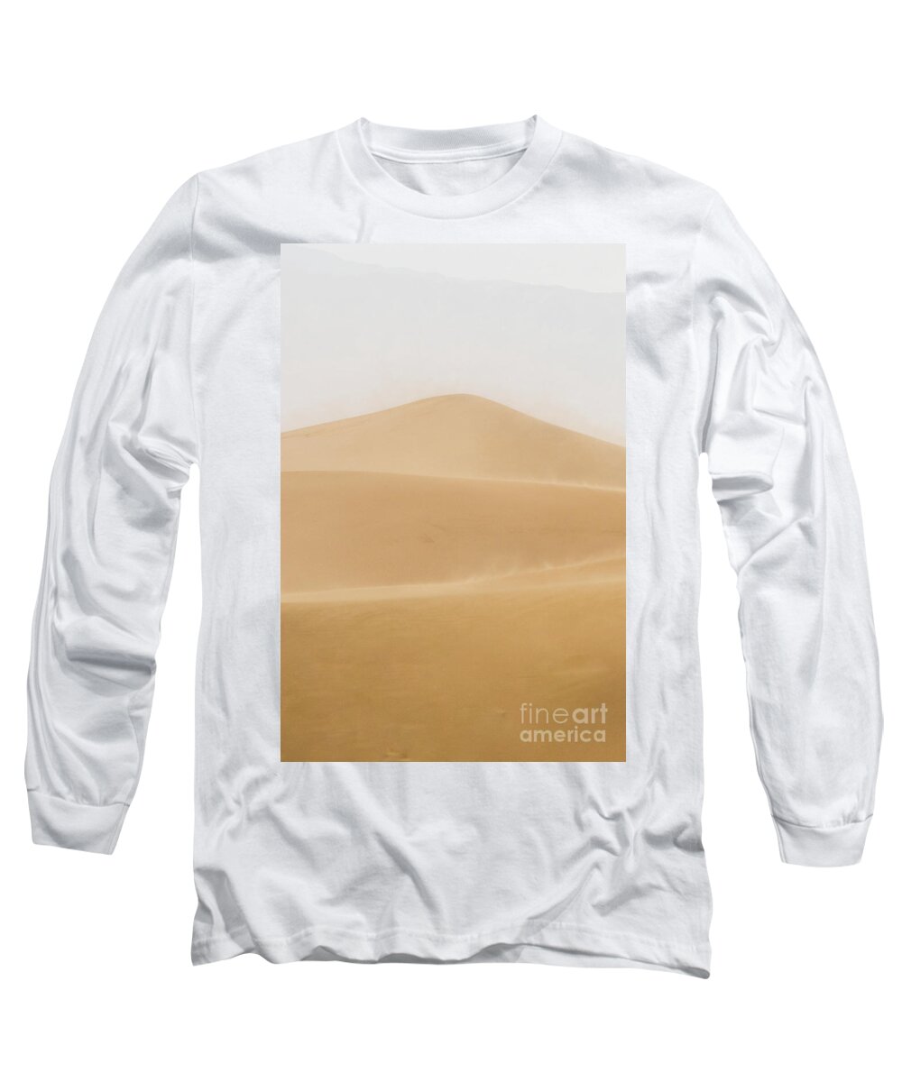  Long Sleeve T-Shirt featuring the photograph Patterned Desert by Dheeraj Mutha