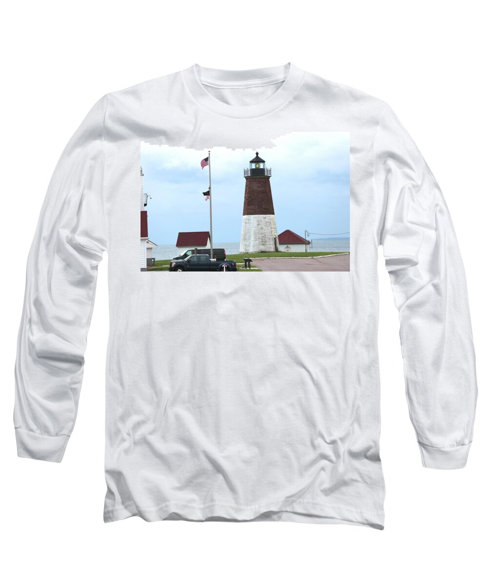 Point Judith Long Sleeve T-Shirt featuring the photograph Point Judith Light by Imagery-at- Work