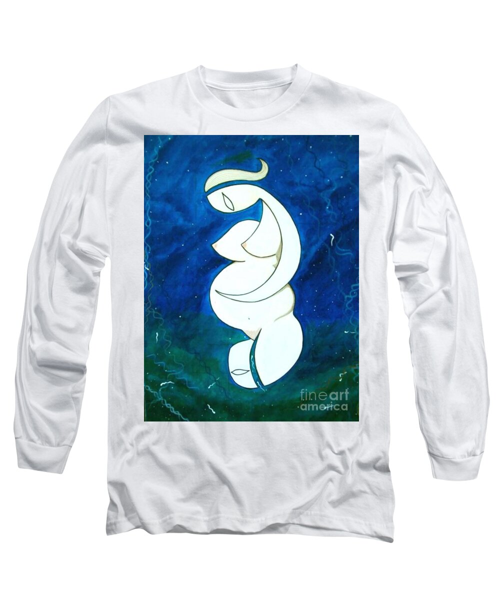 John Lyes Long Sleeve T-Shirt featuring the painting Renewal by John Lyes