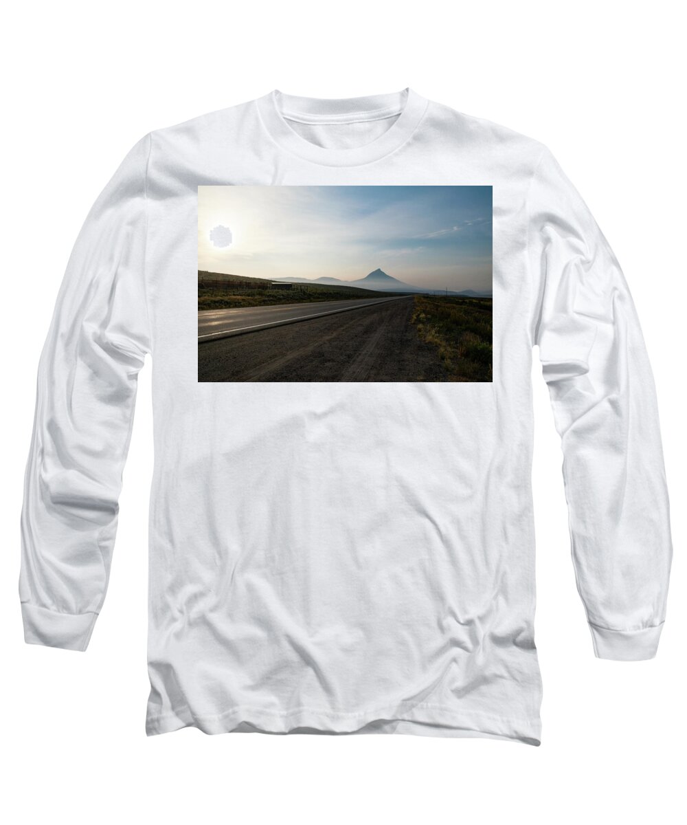 Rural Long Sleeve T-Shirt featuring the photograph Road through the Rockies by Nicole Lloyd