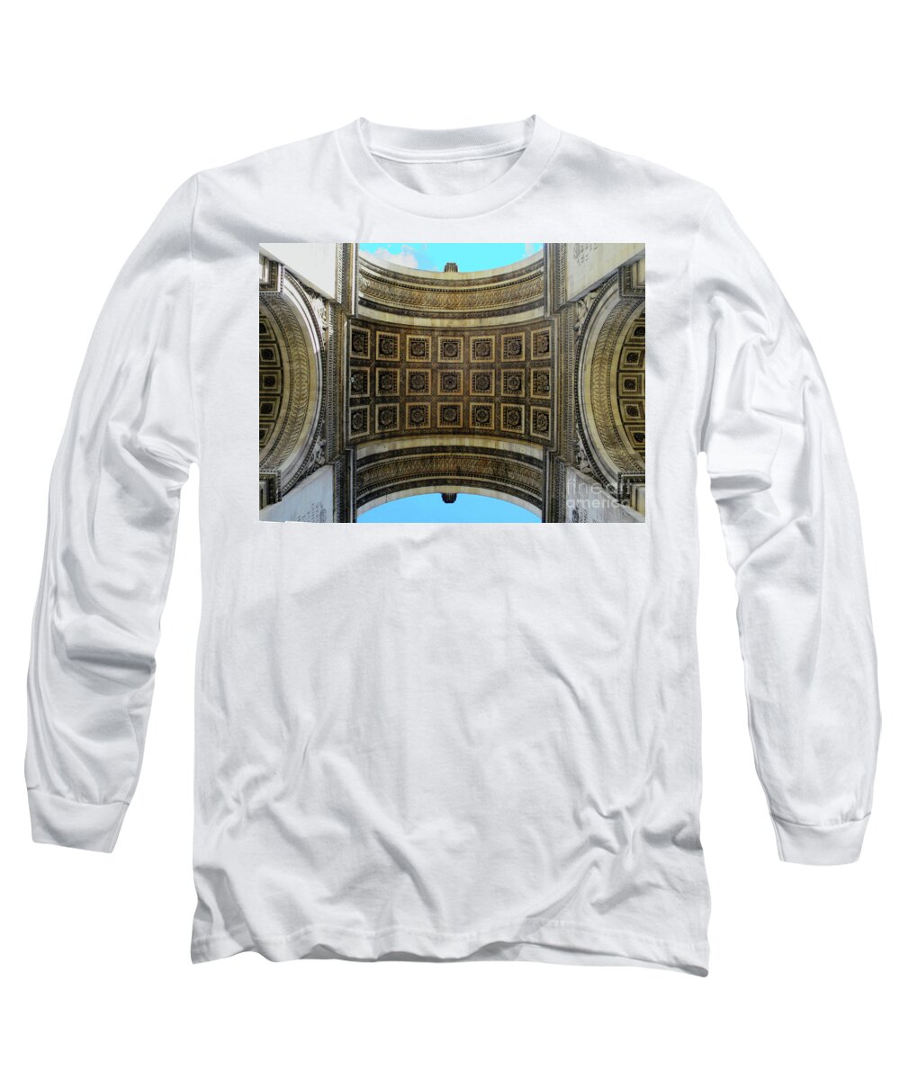 Arc De Triomphe Long Sleeve T-Shirt featuring the photograph Sous L'Arc de Triomphe by Rick Locke - Out of the Corner of My Eye
