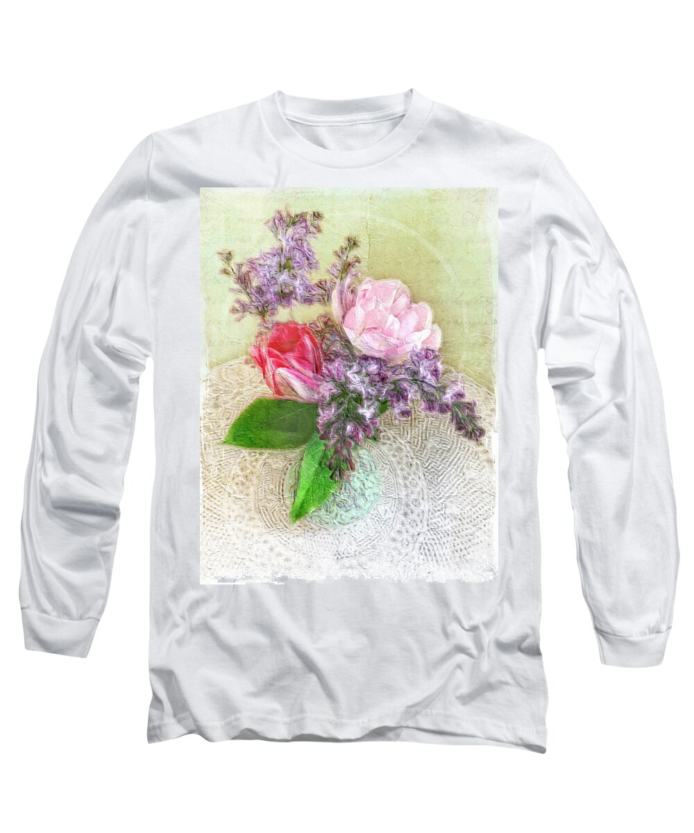 Parrot Tulips Long Sleeve T-Shirt featuring the photograph Spring Song Floral Still Life by Jill Love